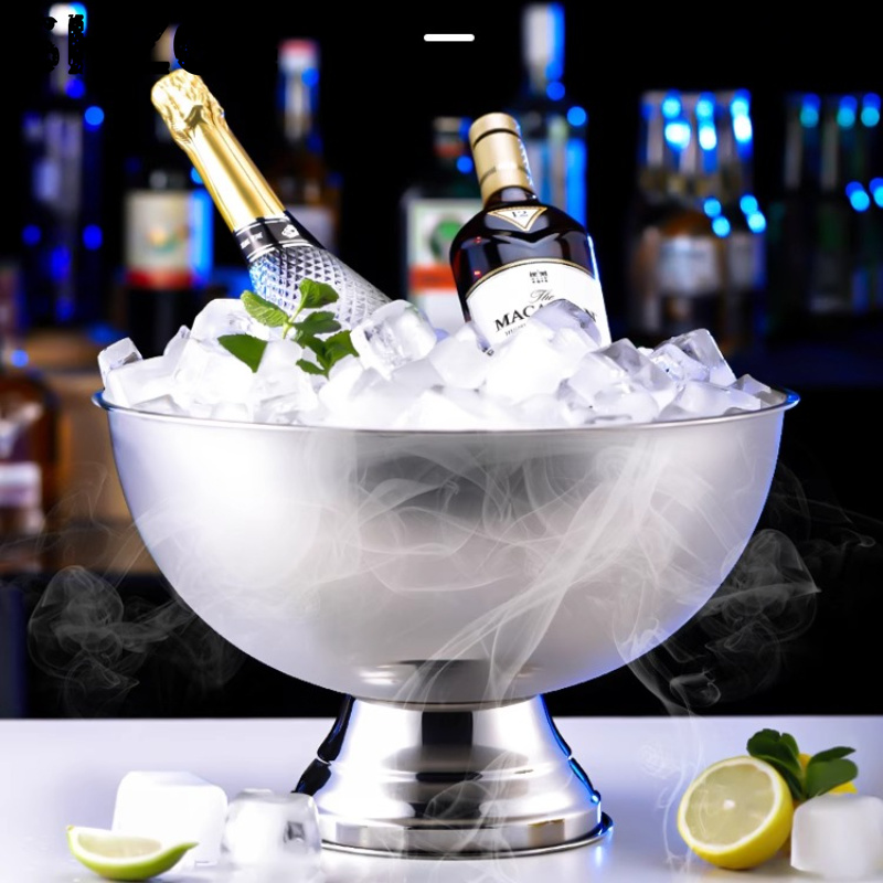 Wine Beer Holder - Stainless Steel Ice Bucket for Champagne