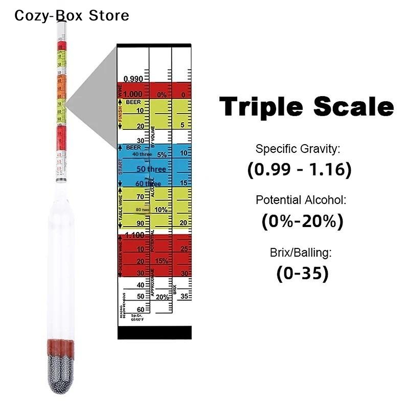 [ZY]1Pcs 3 Scale Hydrometer Fo - Wine Beer Cider review and price