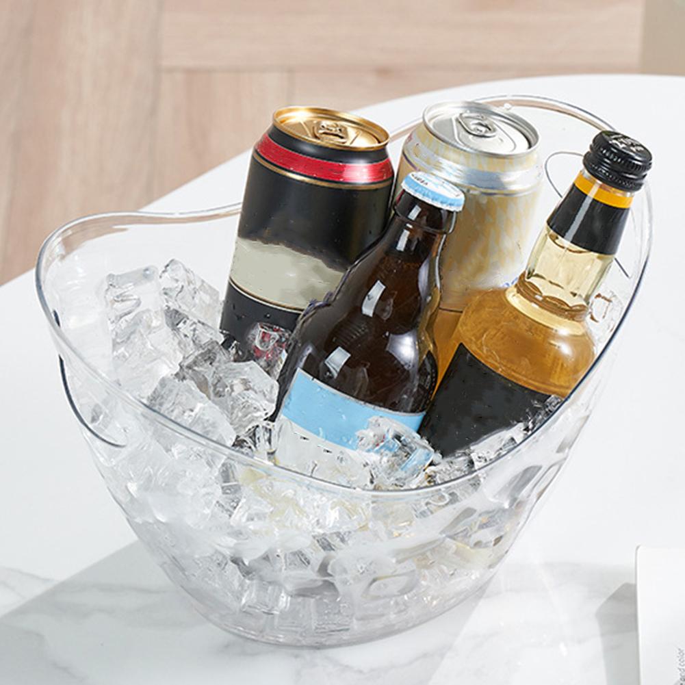 PET Plastic Ice Bucket Clear B - Wine Beer Holder review and price