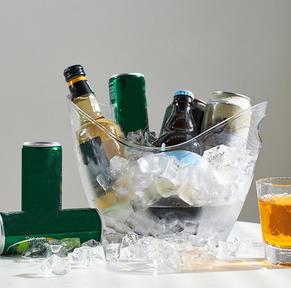 PET Plastic Ice Bucket Clear B - Wine Beer Holder review and price