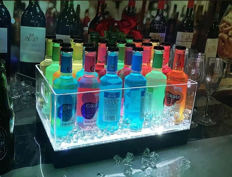 Square Luminous Ice Bucket Bar - Wine Beer Bar review and price