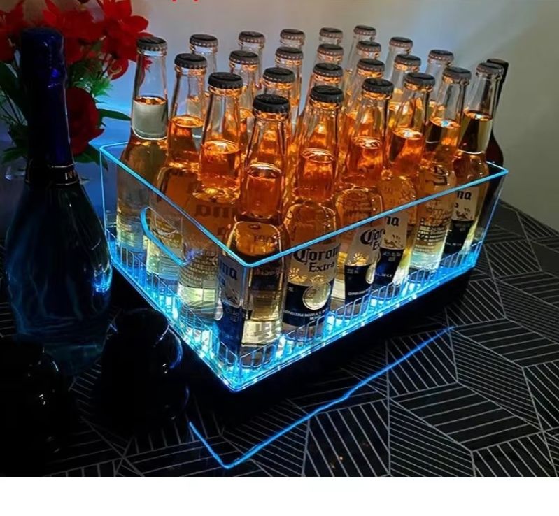 Square Luminous Ice Bucket Bar - Wine Beer Bar review and price