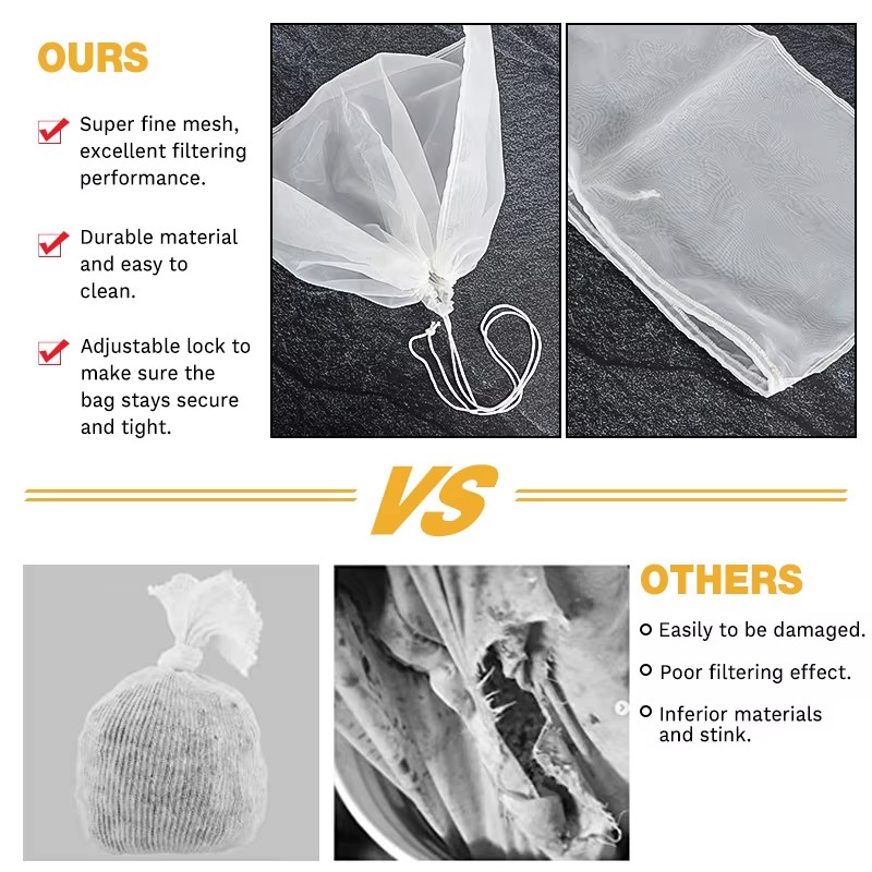 3Pcs Brew Bag 100 Mesh Straini - Wine Beer Cider review and price