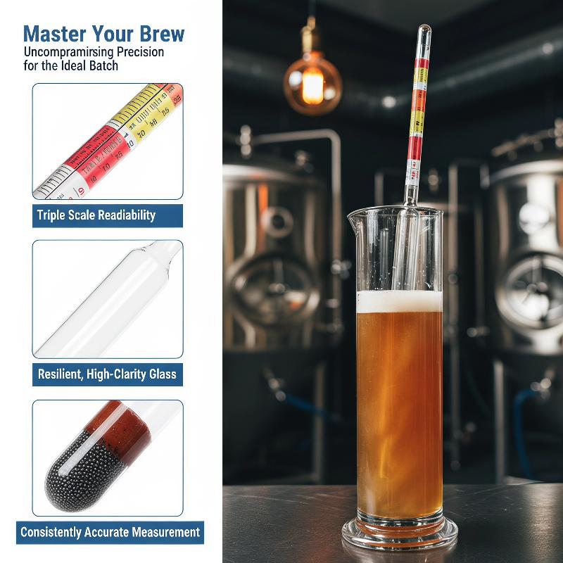 1Pcs 3 Scale Hydrometer For Wi - Wine Beer Cider review and price